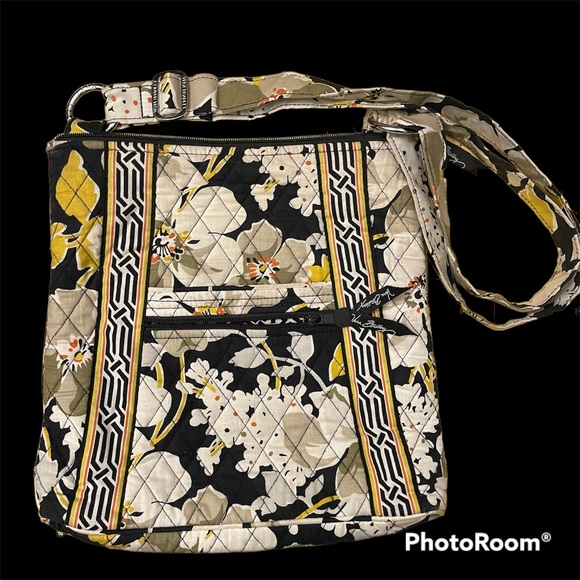 Vera Bradley Handbags - Classic Vera Bradley zip-top crossbody bag. Dogwood pattern.